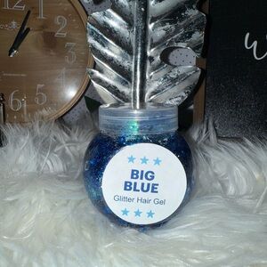 Big Blue Glitter Hair Gel